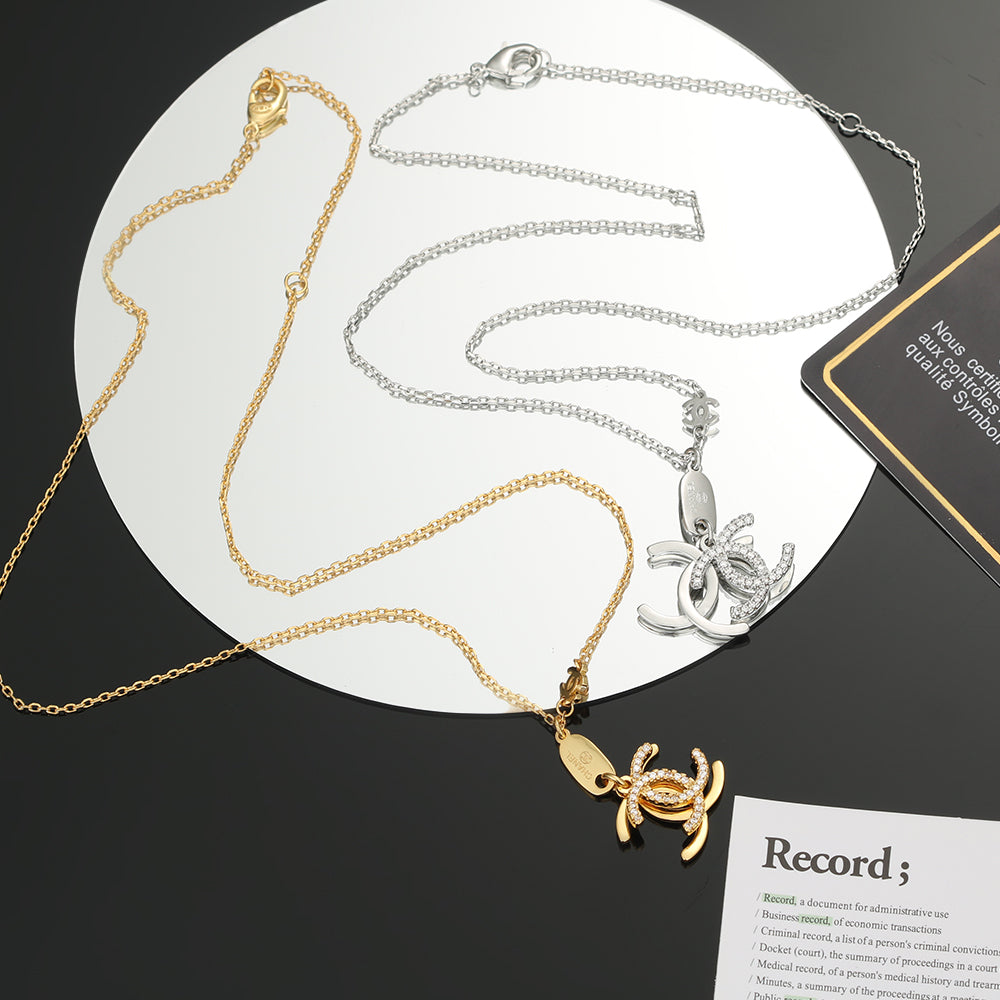 Chanel Diamond Long 18K Gold Necklace product image 1, provided for visual reference and product detail review