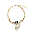 Chanel Black Choker 18K Gold Necklace product image 1, provided for visual reference and product detail review