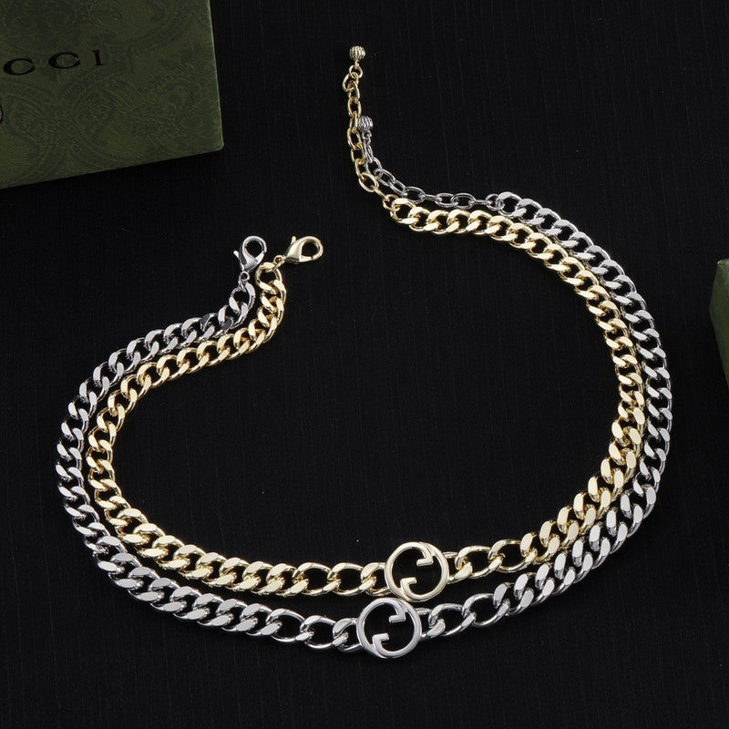 Gucci Double Chain 18K Gold Necklace product image 1, provided for visual reference and product detail review