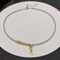 YSL Chain Diamond 18K Gold Necklace product image 1, provided for visual reference and product detail review
