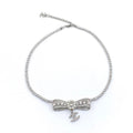 Chanel Diamonds Bow Tie 18K Gold Necklace product image 1, provided for visual reference and product detail review