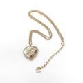 Chanel Heart Diamond Chain 18K Gold Necklace product image 1, provided for visual reference and product detail review