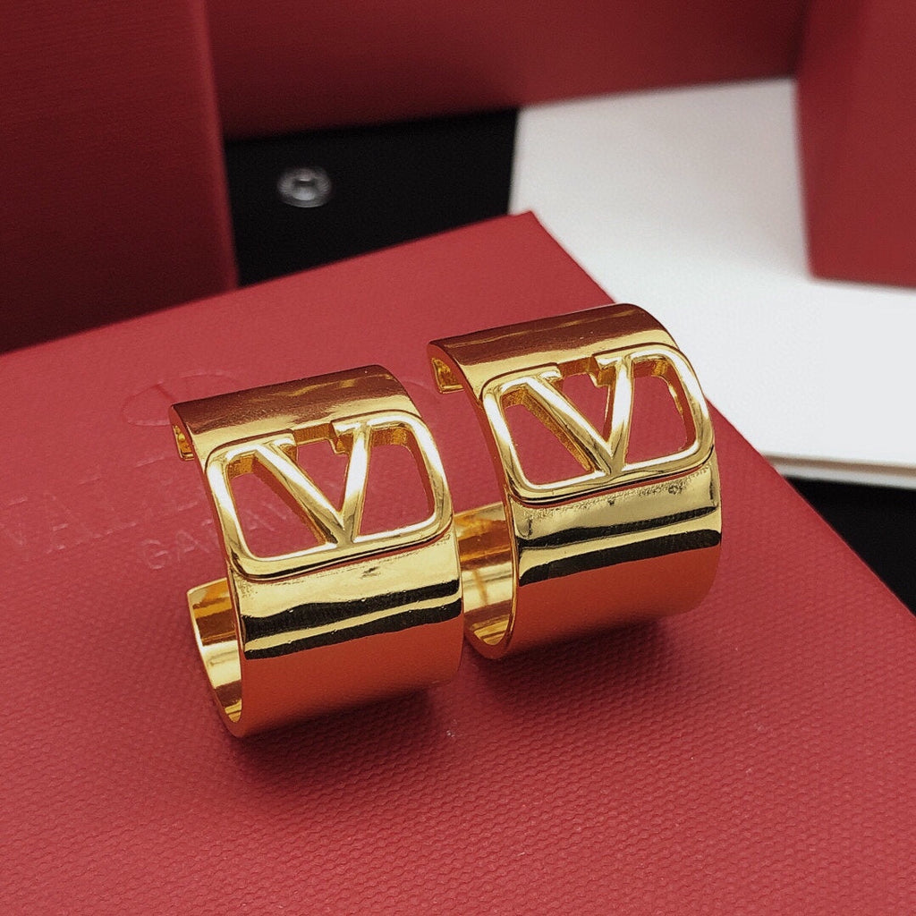 Valentino Cuff 18K Gold Earrings product image 1, provided for visual reference and product detail review