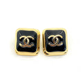 Chanel Square 18K Gold Earrings product image 1, provided for visual reference and product detail review