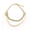 Chanel Pearls Crystals 18K Gold Necklace product image 1, provided for visual reference and product detail review