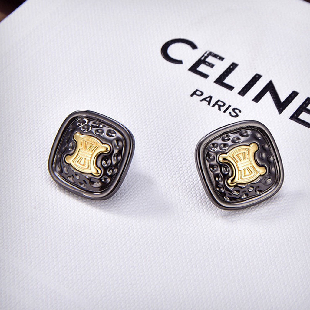 Celine Black Gold 18K Gold Earrings product image 1, provided for visual reference and product detail review