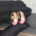 Celine Pink 18K Gold Earrings product image 1, provided for visual reference and product detail review