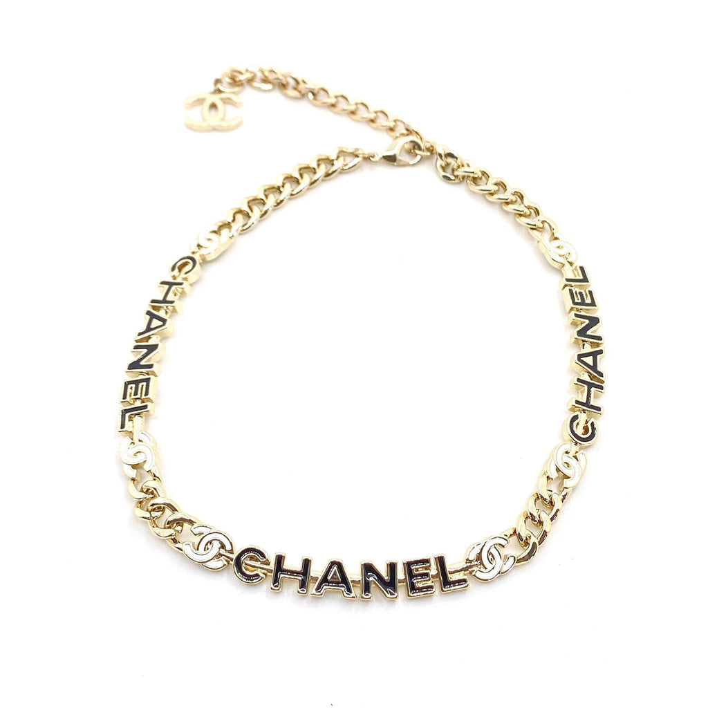 Chanel Chain Choker 18K Gold Necklace product image 1, provided for visual reference and product detail review
