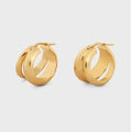 Celine Formes Abstraites Hoops 18K Gold Earrings product image 1, provided for visual reference and product detail review