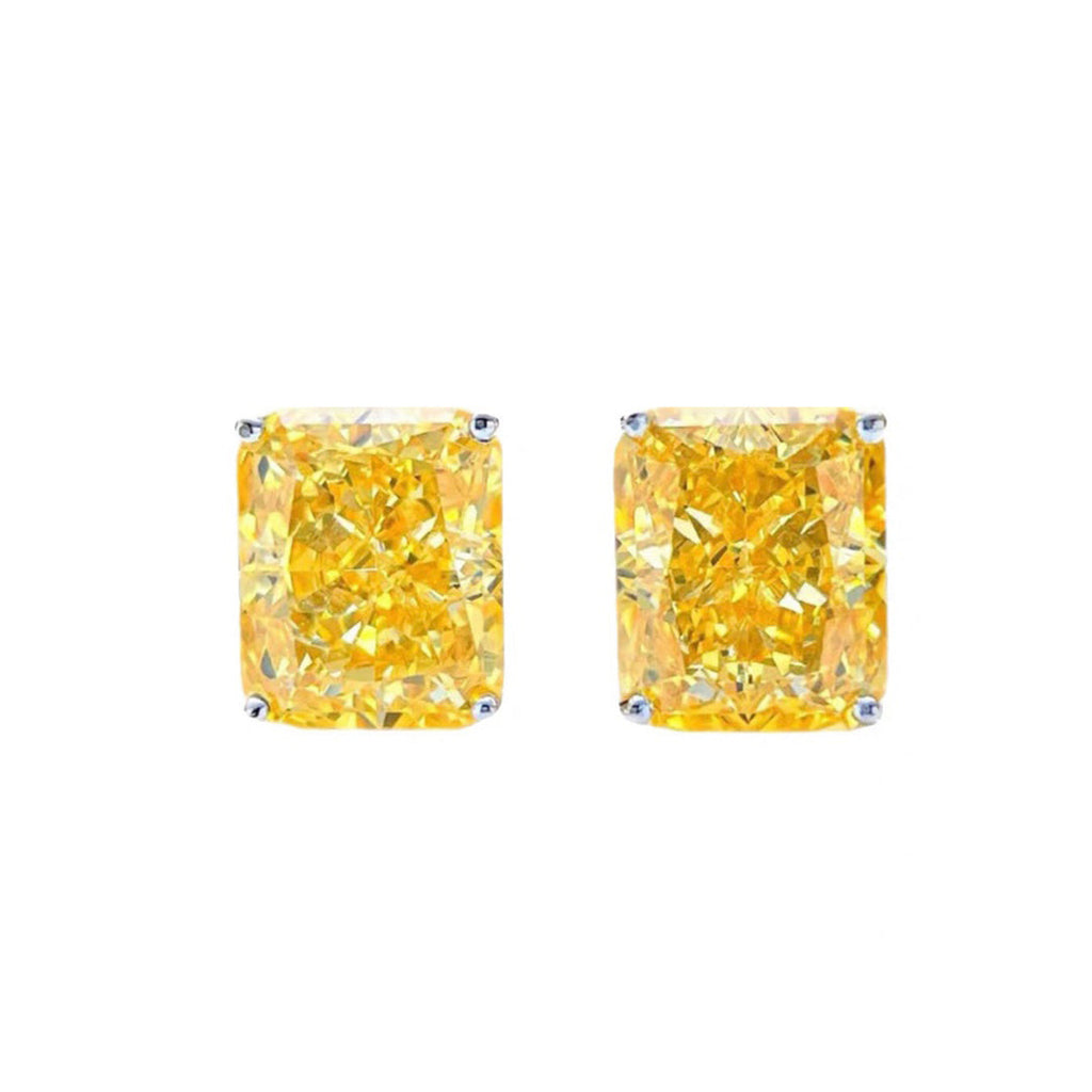 Tiffany Yellow Crystal 18K Gold Earrings product image 1, provided for visual reference and product detail review