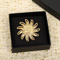 Chanel Sunflower 18K Gold Brooch product image 1, provided for visual reference and product detail review
