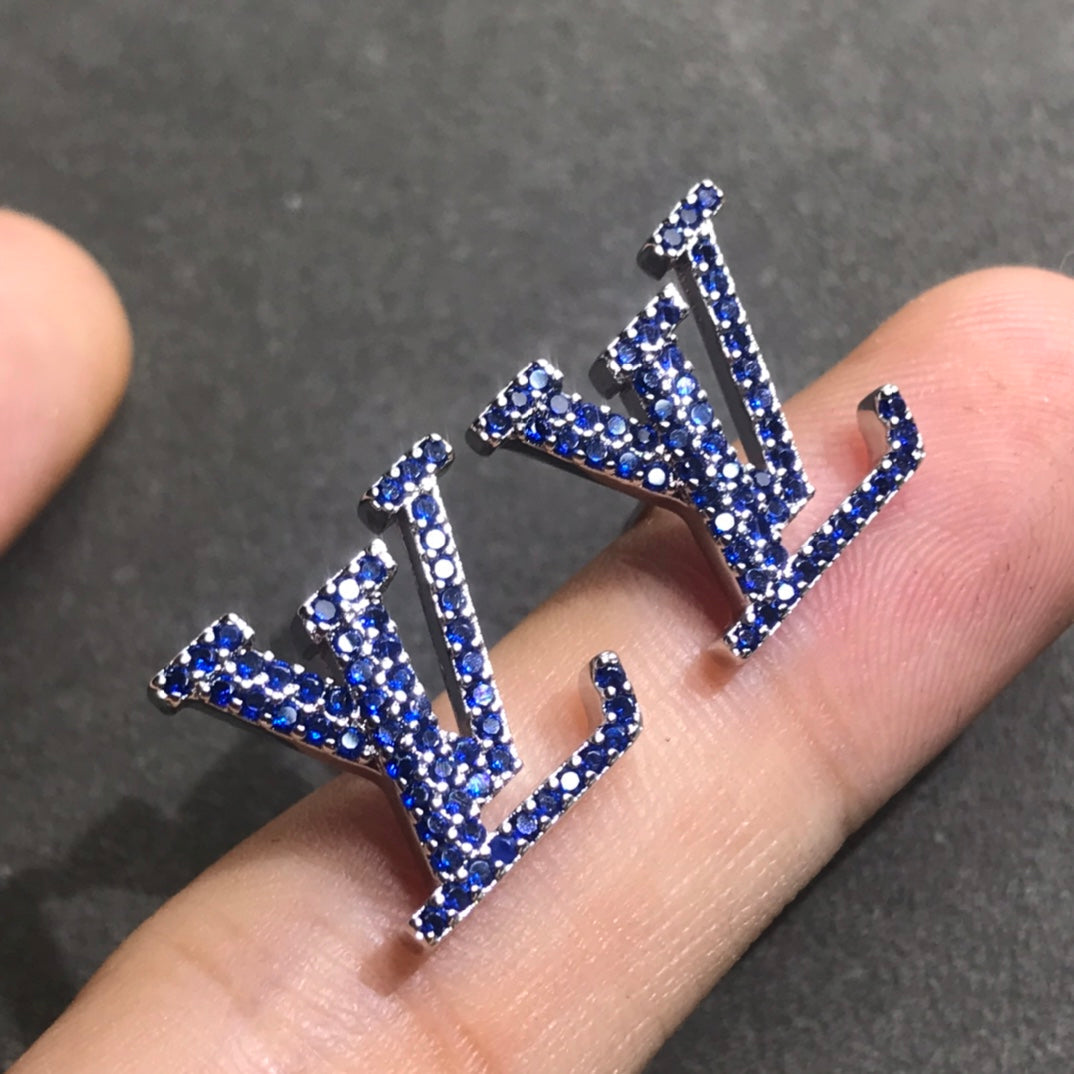Louis Vuitton Iconic Aquamarine 18K Gold Earrings product image 3, provided for visual reference and product detail review
