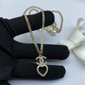 Chanel Heart Chain 18K Gold Necklace product image 1, provided for visual reference and product detail review