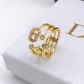 Dior Star Diamonds 18K Gold Ring product image 1, provided for visual reference and product detail review