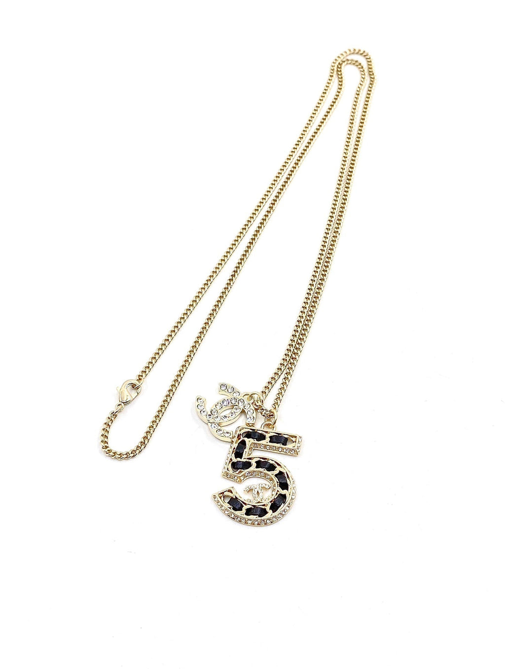 Chanel No.5 Chain 18K Gold Necklace product image 2, provided for visual reference and product detail review