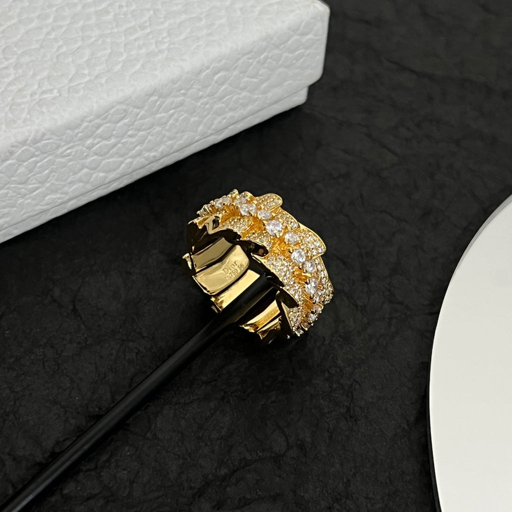 Dior Couture Diamond 18K Gold Ring product image 9, provided for visual reference and product detail review