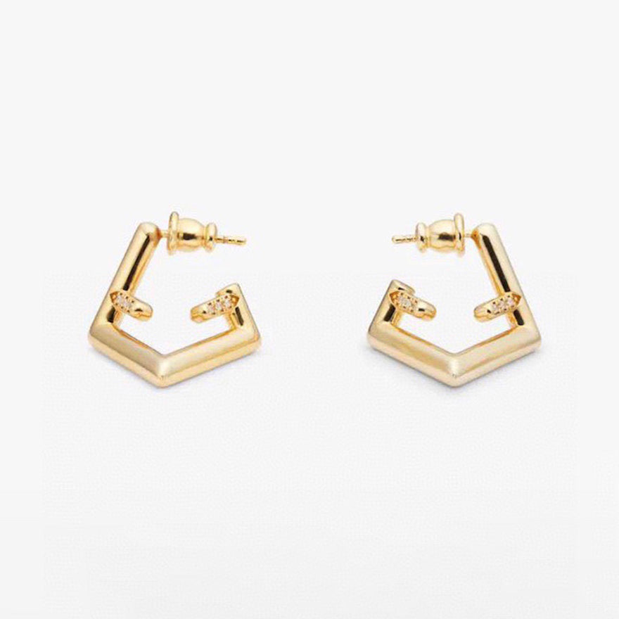 Fendi First 18K Gold Earrings product image 1, provided for visual reference and product detail review