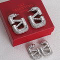 Valentino Crystals 18K Gold Earrings product image 1, provided for visual reference and product detail review