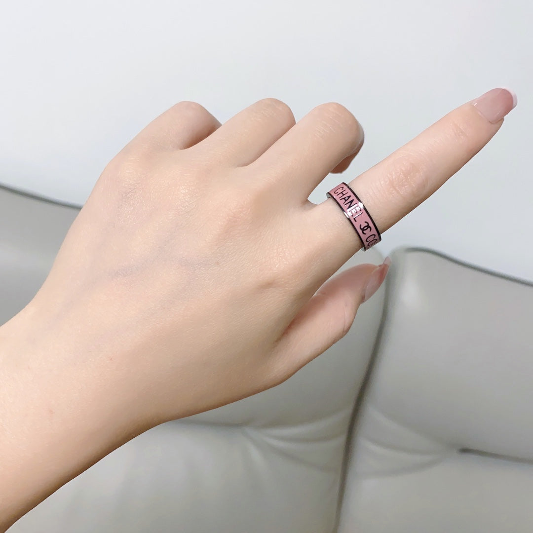 Chanel Coco Pink 18K Gold Ring product image 9, provided for visual reference and product detail review