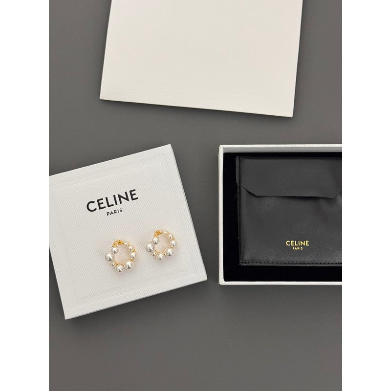 Celine Pearl 18K Gold Earrings product image 3, provided for visual reference and product detail review