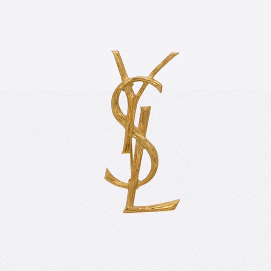 YSL Vintage 18K Gold Brooch product image 1, provided for visual reference and product detail review