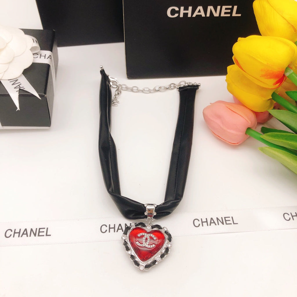 Chanel 2021 Leather Choker 18K Gold Necklace product image 3, provided for visual reference and product detail review