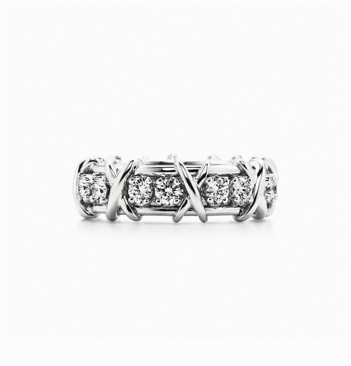Tiffany Schlumberger Eighteen Stone 18K Gold Ring product image 1, provided for visual reference and product detail review