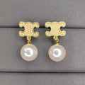 Celine Pearls 18K Gold Earrings product image 1, provided for visual reference and product detail review