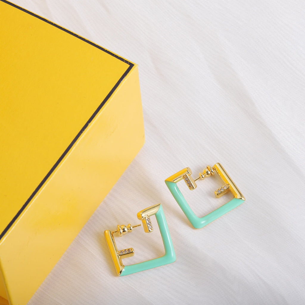 Fendi Vintage 18K Gold Earrings product image 5, provided for visual reference and product detail review