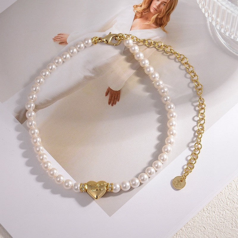 Celine Pearls 18K Gold Necklace product image 1, provided for visual reference and product detail review