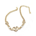 Chanel Heart Diamonds Chain 18K Gold Necklace product image 1, provided for visual reference and product detail review