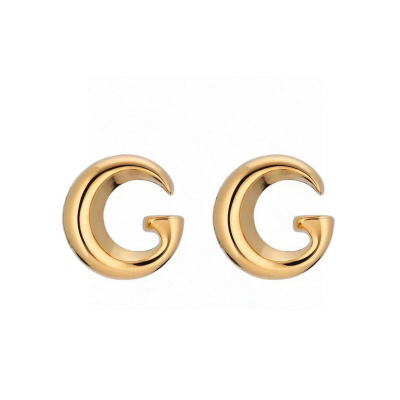Gucci Double GucciLogo 18K Gold Earrings product image 1, provided for visual reference and product detail review