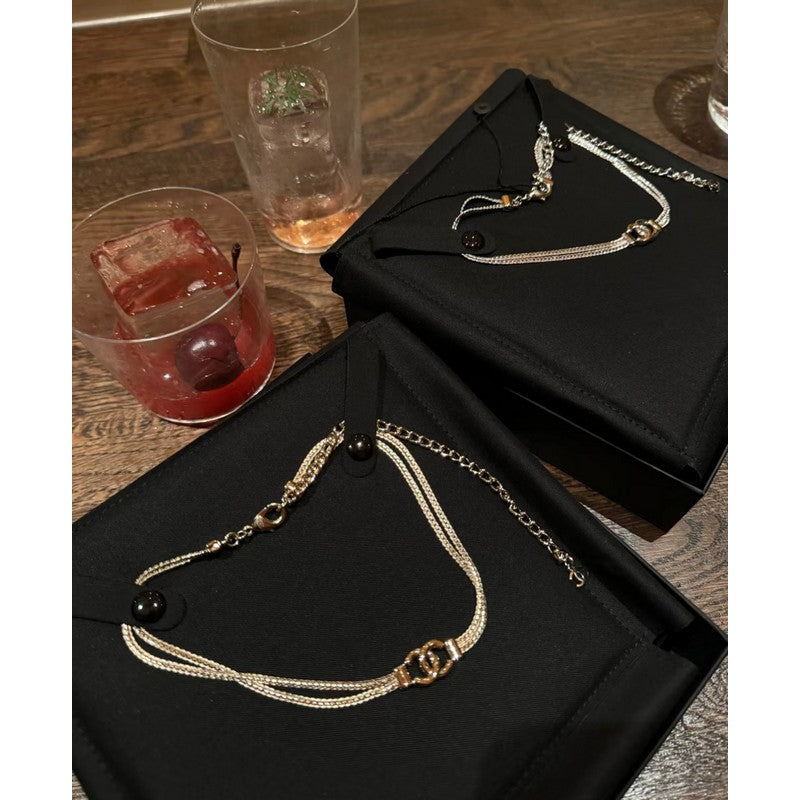 Chanel Gold Choker Chain 18K Gold Necklace product image 3, provided for visual reference and product detail review