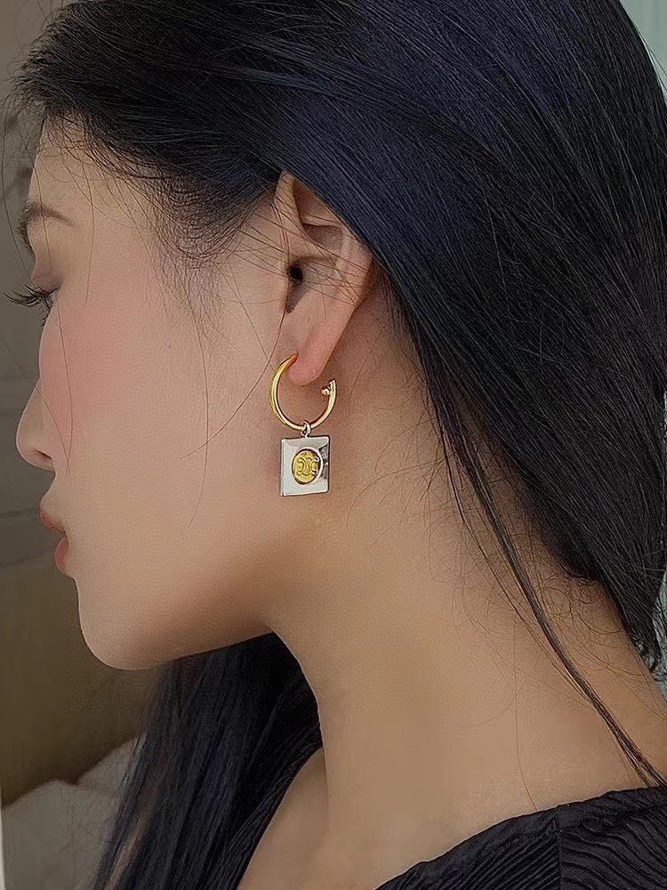 Celine Hoops 18K Gold Earrings product image 3, provided for visual reference and product detail review