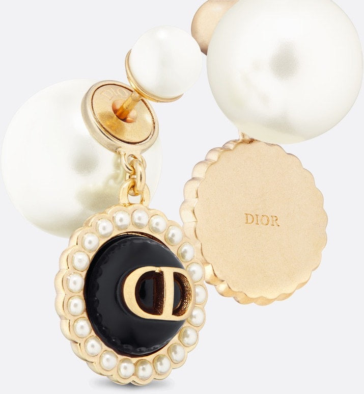 Dior Black Pearls 18K Gold Earrings product image 4, provided for visual reference and product detail review