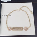 Chanel Resin Diamonds 18K Gold Necklace product image 1, provided for visual reference and product detail review