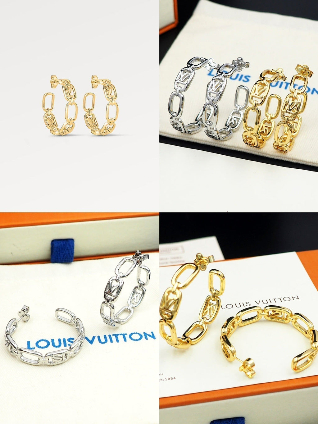 Louis Vuitton My Chain 18K Gold Earrings product image 7, provided for visual reference and product detail review