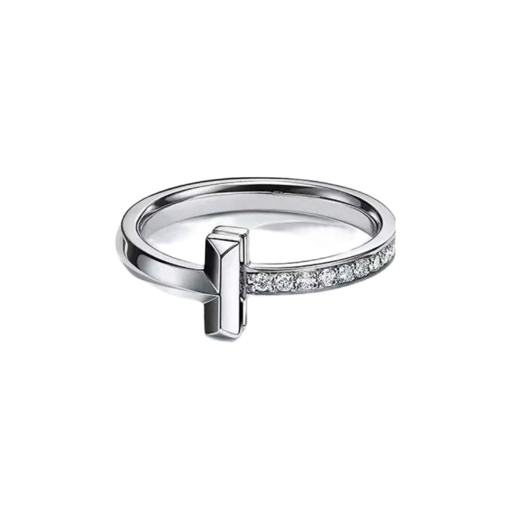 Tiffany T1 Diamond 18K Gold Ring product image 1, provided for visual reference and product detail review