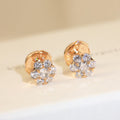 Flower Crystal 18K Gold Earrings product image 1, provided for visual reference and product detail review