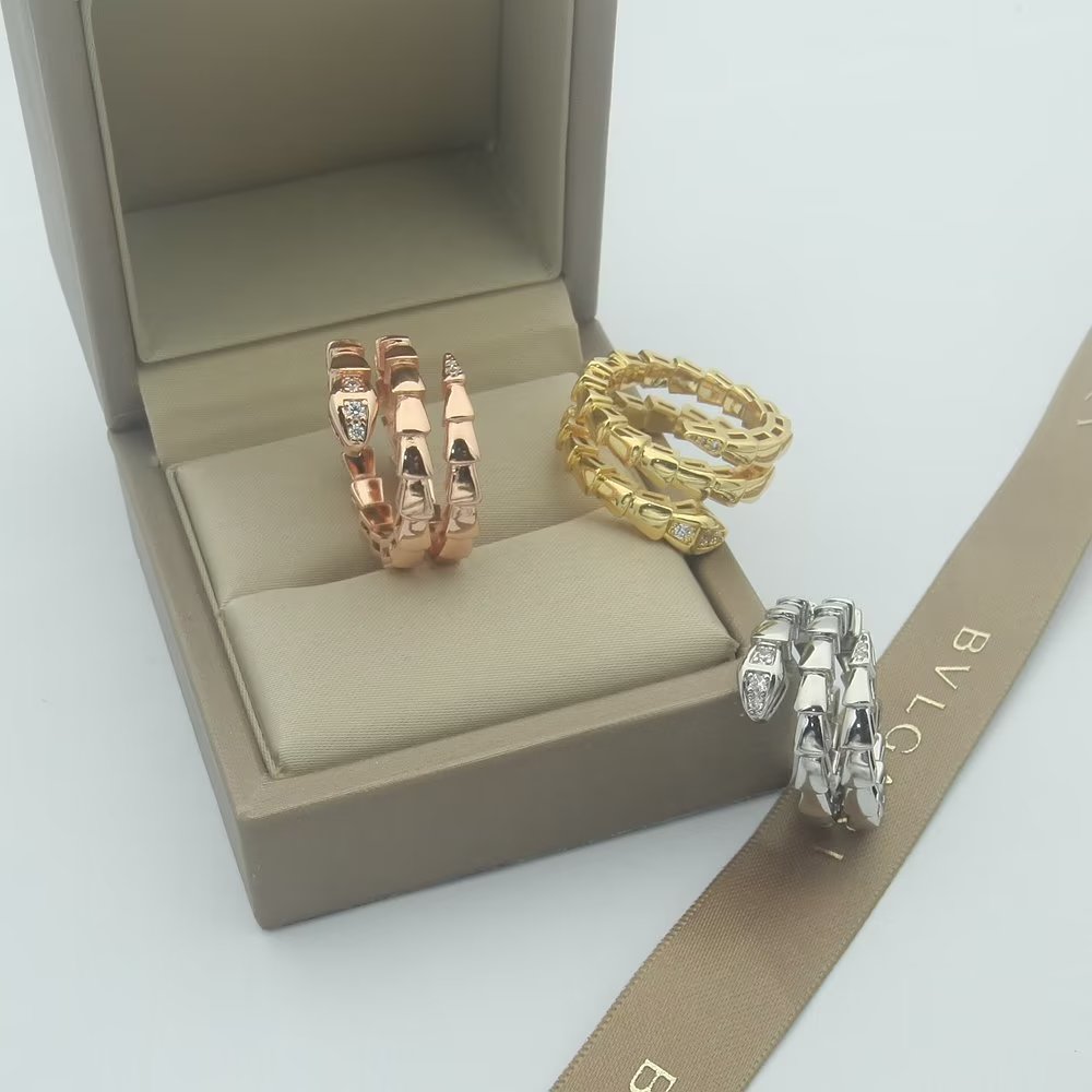 Bvlgari Serpenti Viper Demi Diamond 18K Gold Ring product image 7, provided for visual reference and product detail review