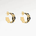 Louis Vuitton Leather 18K Gold Earrings product image 1, provided for visual reference and product detail review