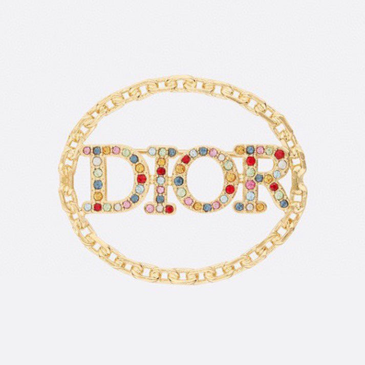 Dior Revolution Color Crystals 18K Gold Brooch product image 1, provided for visual reference and product detail review