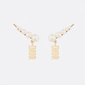 Dior Revolution Resin Pearls 18K Gold Earrings product image 1, provided for visual reference and product detail review
