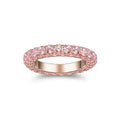 Tiffany Pink Crystal 18K Gold Ring product image 1, provided for visual reference and product detail review
