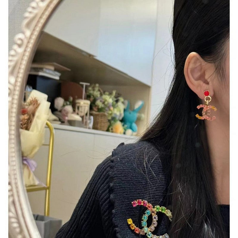 Chanel Color Crystal 18K Gold Brooch product image 4, provided for visual reference and product detail review