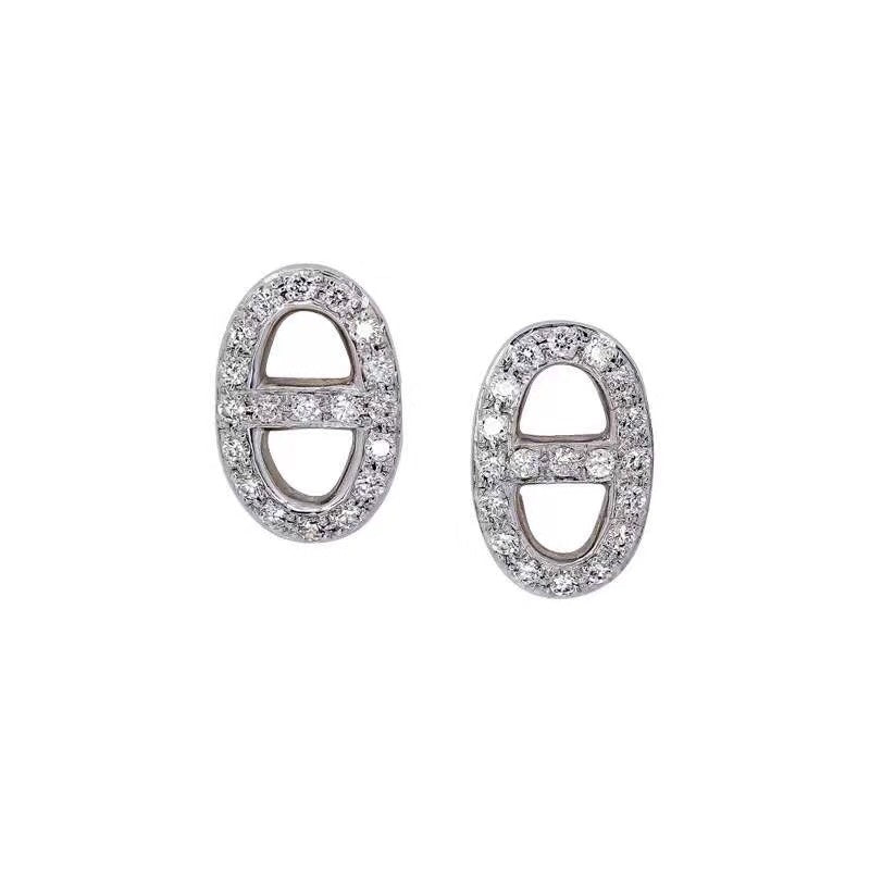 Hermes Farandole Diamond 18K Gold Earrings product image 1, provided for visual reference and product detail review