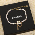 Chanel Pearls Choker 18K Gold Necklace product image 1, provided for visual reference and product detail review