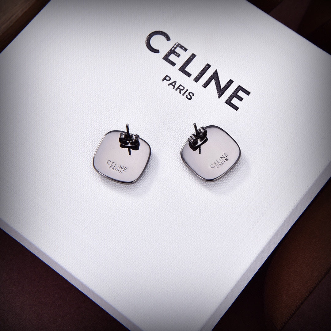 Celine Black Gold 18K Gold Earrings product image 3, provided for visual reference and product detail review