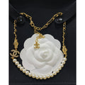 Chanel Pearl Chain 18K Gold Necklace product image 1, provided for visual reference and product detail review