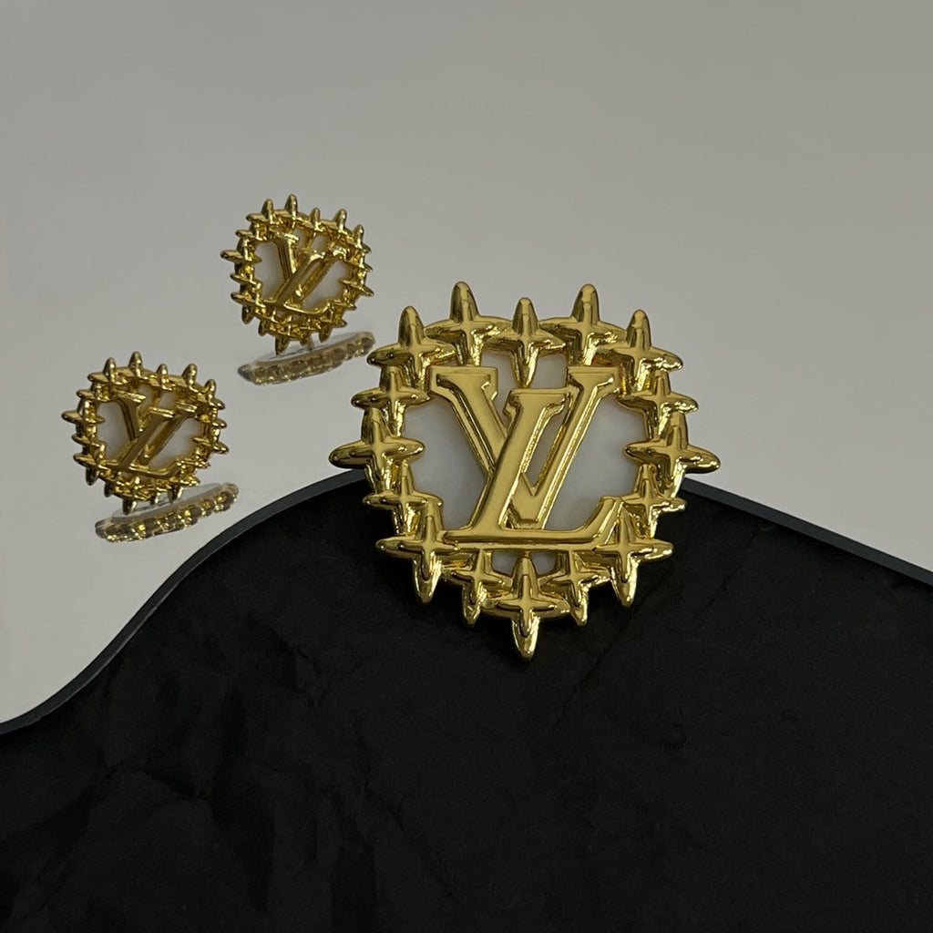 Louis Vuitton Vintage 18K Gold Earrings product image 4, provided for visual reference and product detail review
